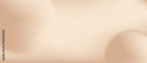 Nude beige sphere gradient bg. Abstract circular warm background graphic design. Minimal neutral gradation with trend ivory mesh illustration. Luxury champagne backdrop with tan ball wave banner