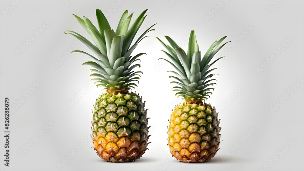 Pineapple isolated on transparent background old botanical illustration Pineapple isolated on transparent background old botanical illustration