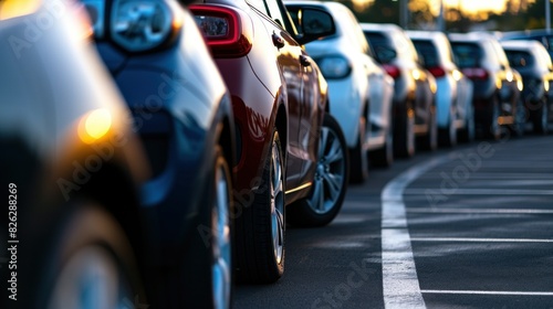 Wallpaper Mural Cars For Sale Stock Lot Row. Car Dealer Inventory Torontodigital.ca