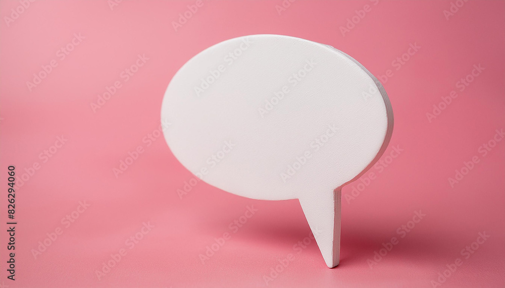 White speech bubble on purple background. Social media, online communication. 3D rendering. White speech bubble on purple background. Social media, online communication. 3D rendering.