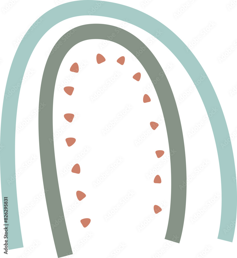Cute Rainbow Cartoon Illustration Cute Rainbow Cartoon Illustration
