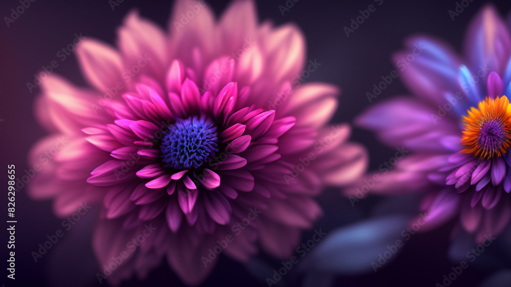 Beautiful fantasy wallpaper with botanical flower background Beautiful fantasy wallpaper with botanical flower background