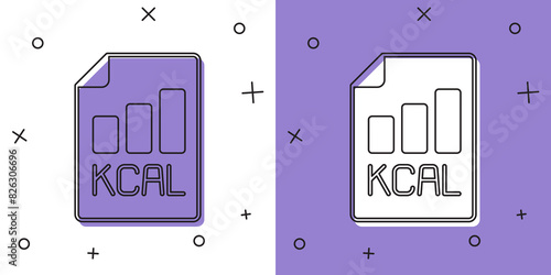 Set Diet plan icon isolated on isolated on white and purple background. Concept of fitness marathon, proper nutrition, healthy food, beautiful body, vegetables, slimming. Vector