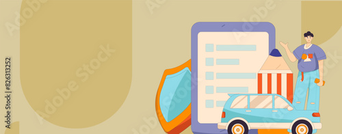People exercising healthy running vector internet operation illustration
