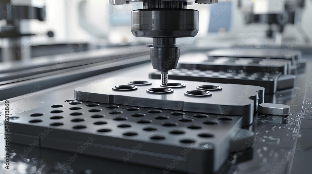 precision hydraulic press shaping rubber molds with accuracy 3d illustration precision hydraulic press shaping rubber molds with accuracy 3d illustration