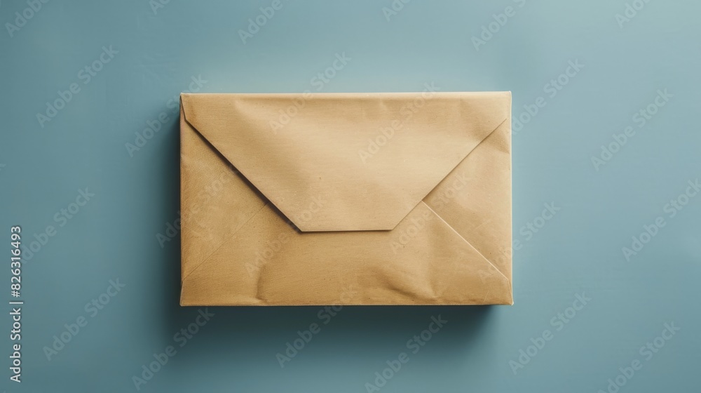 An example of a flat lay design for a mailing box, a branded sticker, or a corporate identity An example of a flat lay design for a mailing box, a branded sticker, or a corporate identity