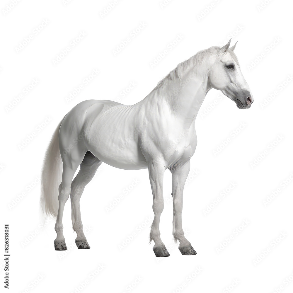 Obraz premium beautiful horse isolated on white