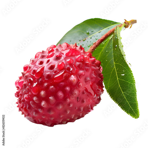 lychee on transparent png background photo