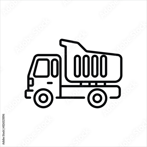 Dumper Truck vector icon
