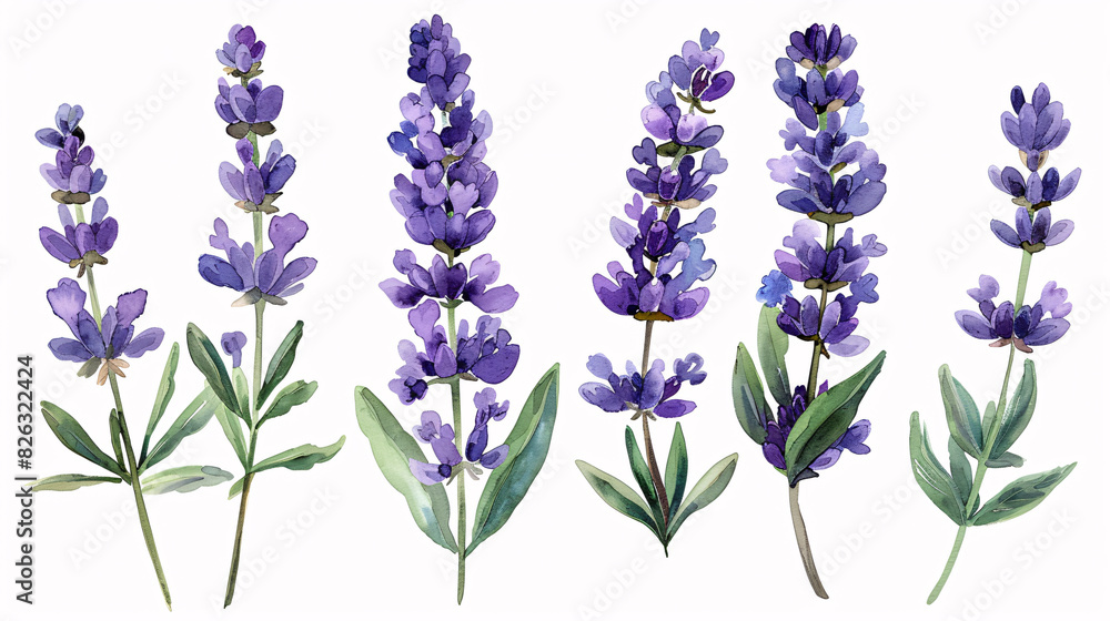 Fototapeta premium Watercolor hand drawn floral wreath isolated on white background