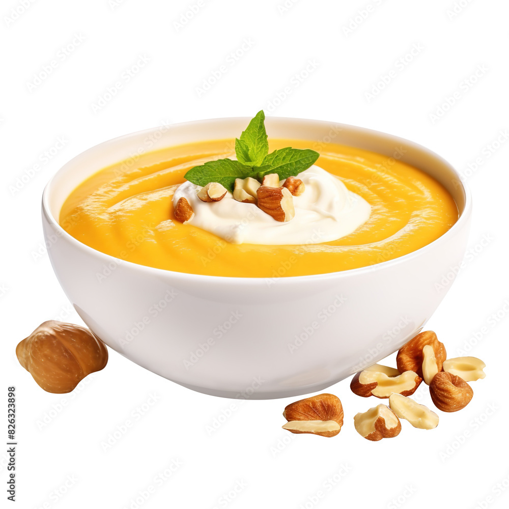 cream of soup on transparent background, clipping path, png, cream of soup on transparent background, clipping path, png,