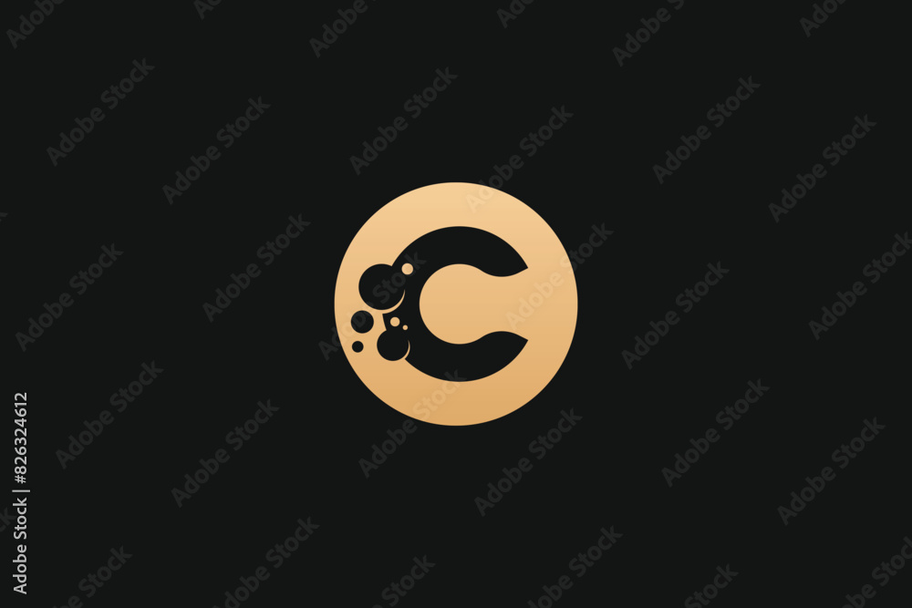 Fototapeta premium C Letter trademark brand logo