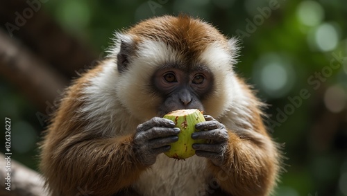 long macaque portrait