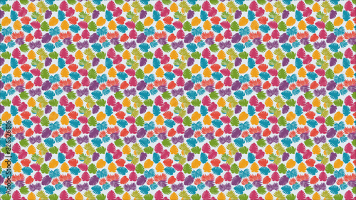 textura de folhas coloridas