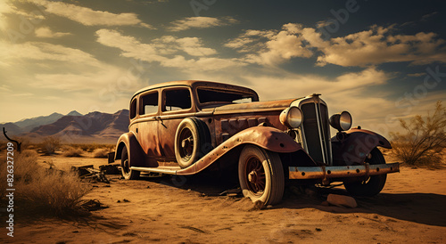 old abandoned car