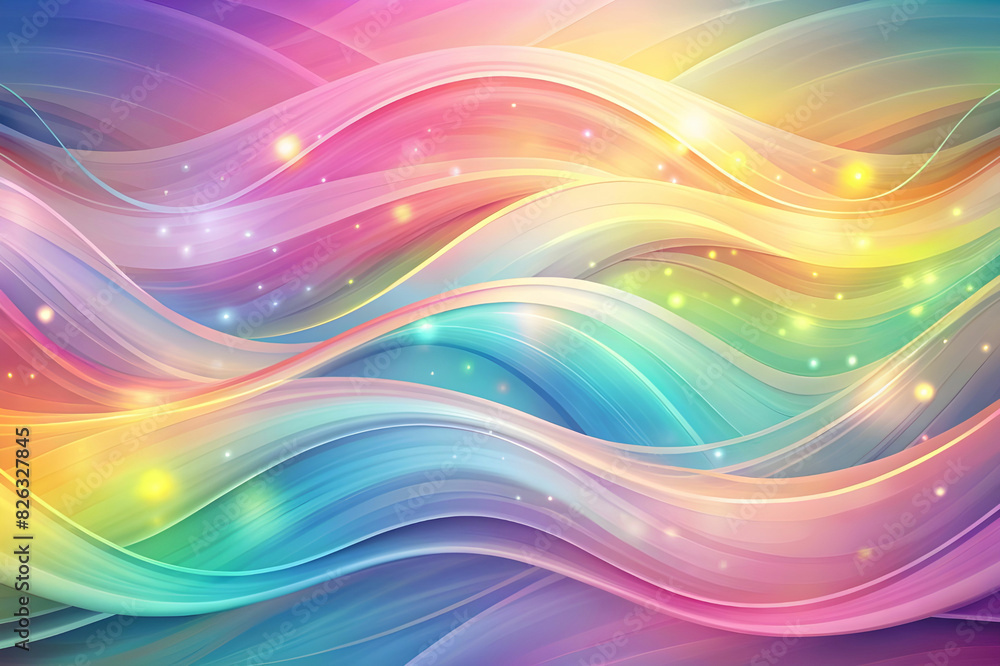 Translucent pastel smooth background with abstract multi colored waves and curves. Translucent pastel smooth background with abstract multi colored waves and curves.