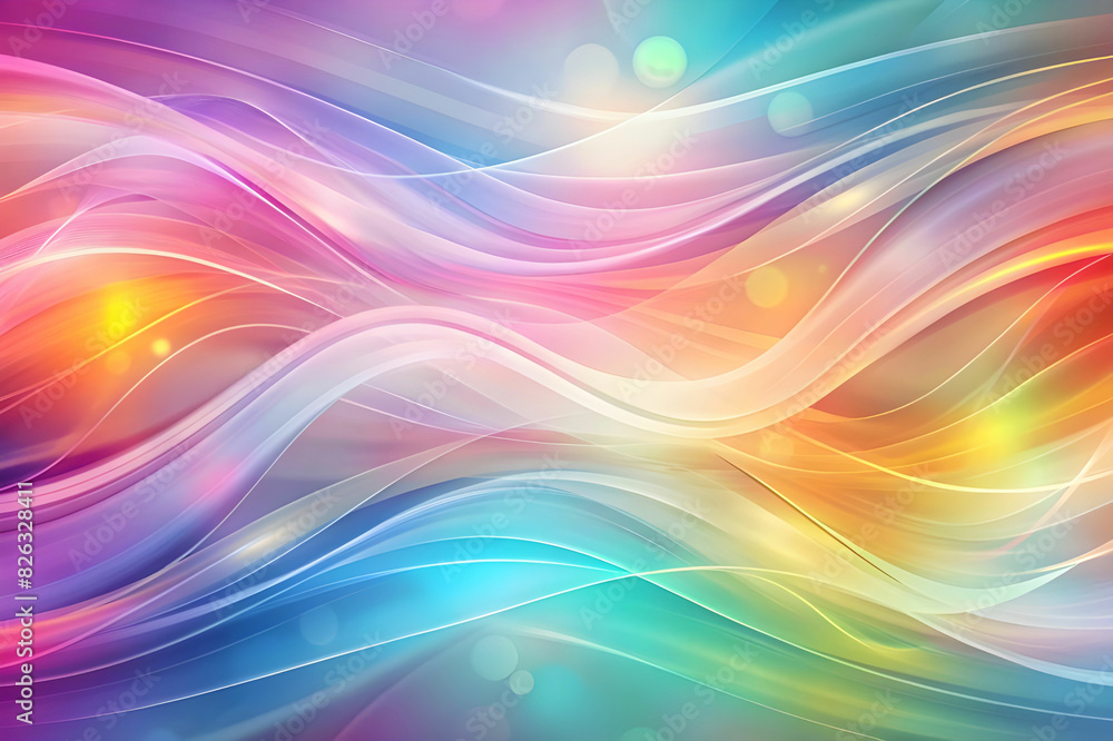 Translucent pastel smooth background with abstract multi colored waves and curves. Translucent pastel smooth background with abstract multi colored waves and curves.