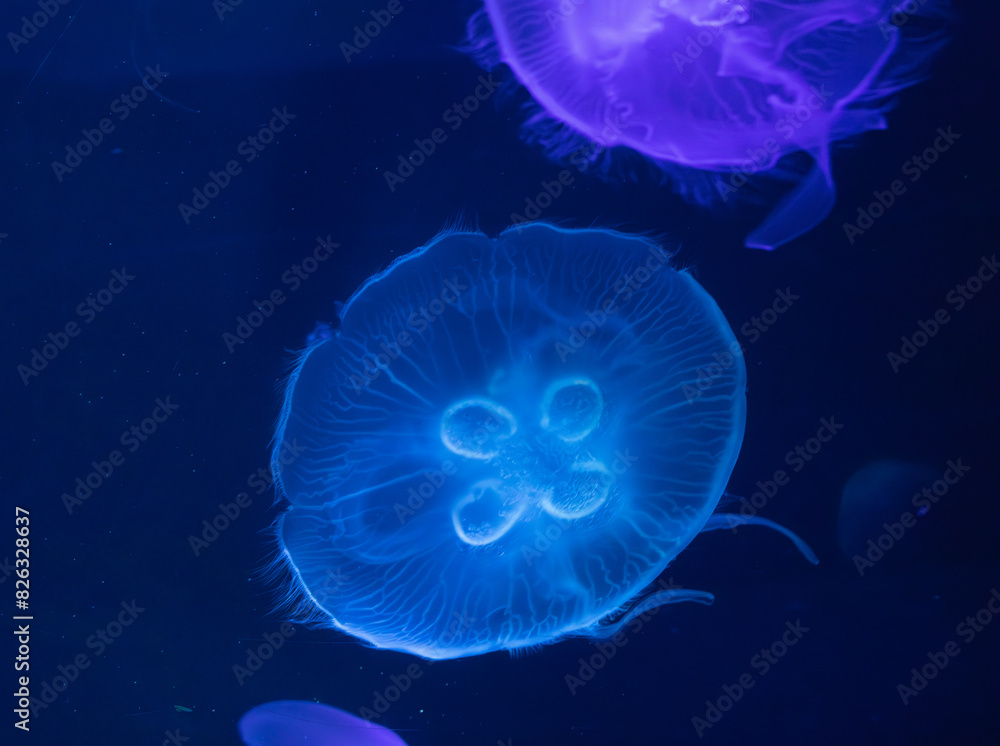 Obraz premium Jellyfish floating in water