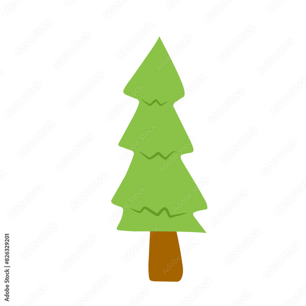 pine tree cartoon illustration pine tree cartoon illustration