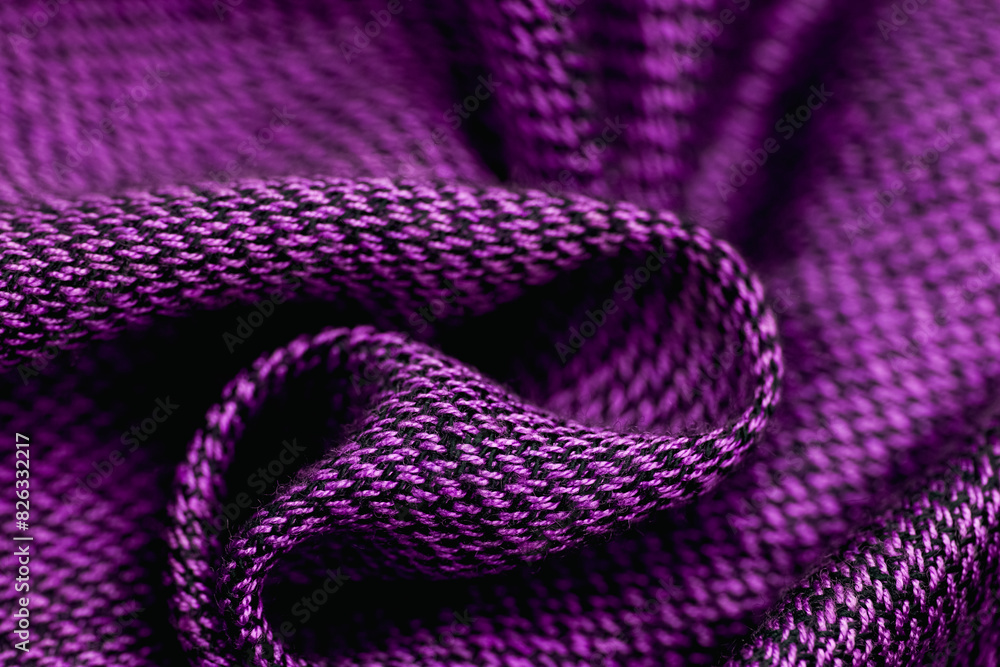 Fototapeta premium Purple colored fabric that looks like something out of the ordinary