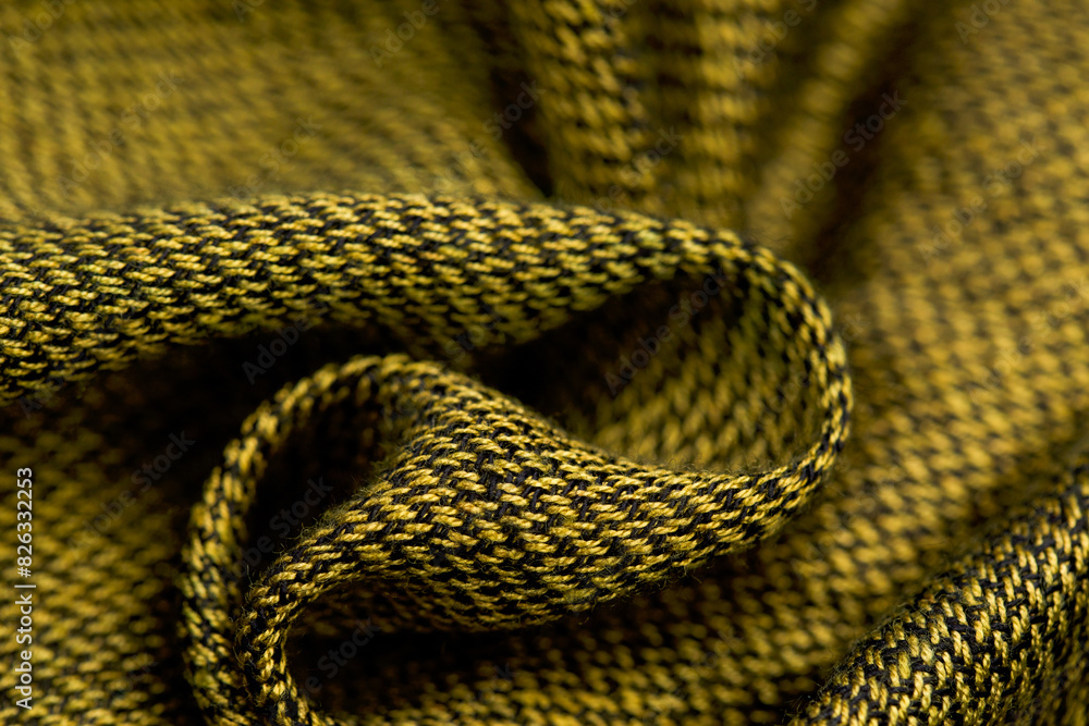 Close-up of a textured fabric with a loop on top Close-up of a textured fabric with a loop on top