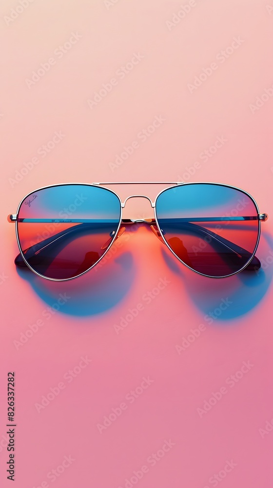 Modern fashion sunglasses on light color background Modern fashion sunglasses on light color background