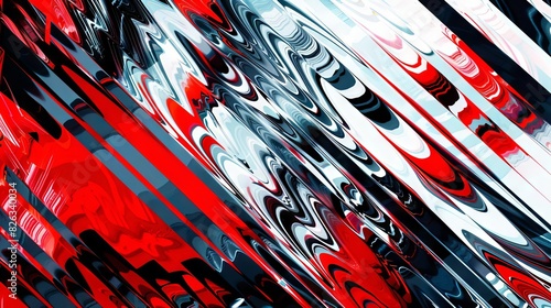 dynamic fusion of stripes and chevron patterns eyecatching abstract backdrop energetic digital artwork © furyon