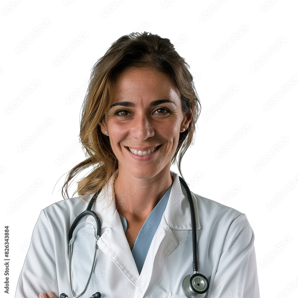 smiling doctor with stethoscope smiling doctor with stethoscope