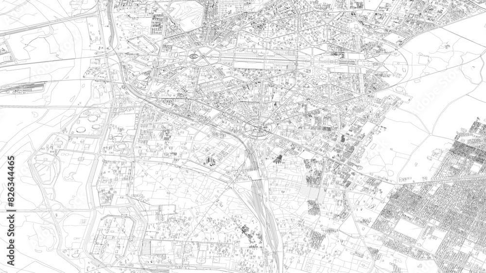 3D illustration of city and urban in New Delhi India 3D illustration of city and urban in New Delhi India