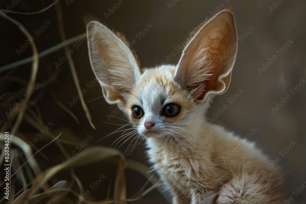 A close up of a small cat with big ears. Perfect for animal lovers A close up of a small cat with big ears. Perfect for animal lovers