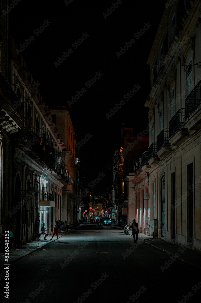 Fototapeta premium Night at Havana, Cuba