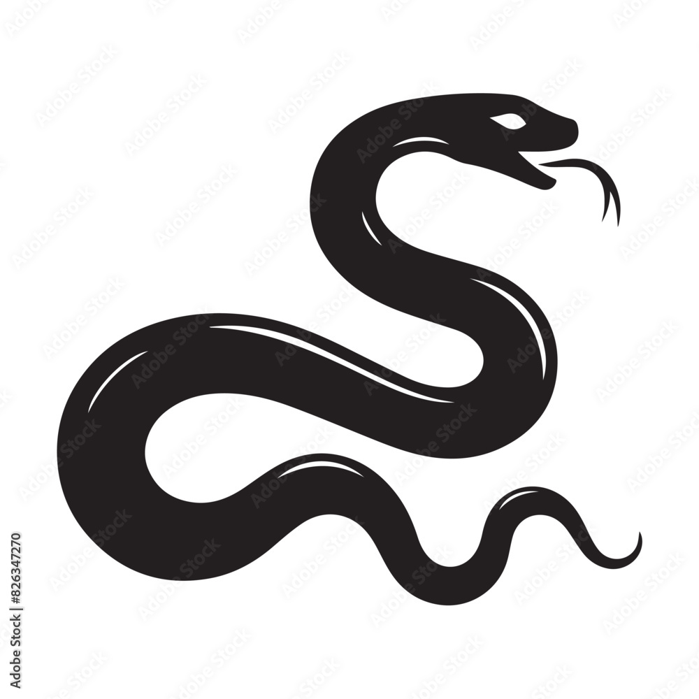 black snake vector illustration black snake vector illustration