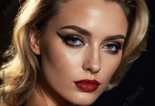 Wallpaper Mural portrait of a woman with makeup, cyberpunk girl Torontodigital.ca