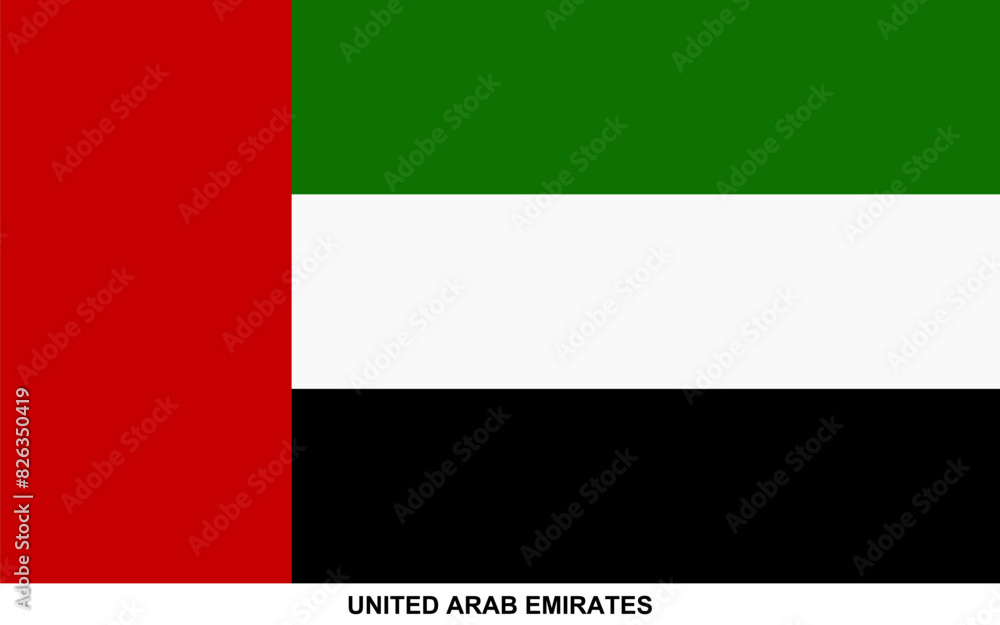 Flag of UNITED ARAB EMIRATES, UNITED ARAB EMIRATES national flag Flag of UNITED ARAB EMIRATES, UNITED ARAB EMIRATES national flag
