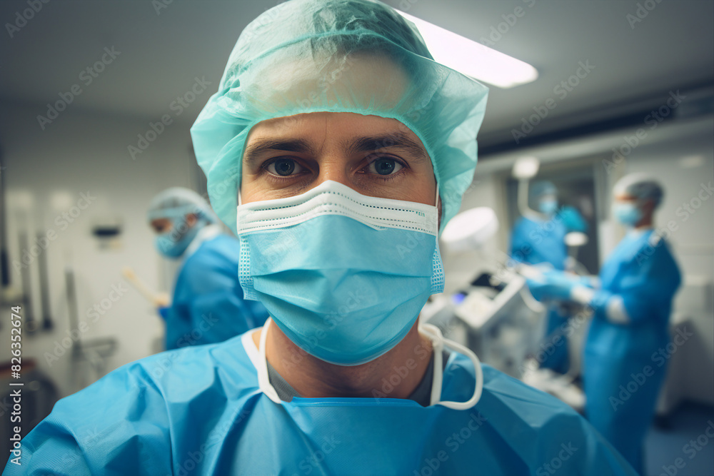 Generative AI Portrait of experienced doctor at hospital patient examination consultation medicare Generative AI Portrait of experienced doctor at hospital patient examination consultation medicare
