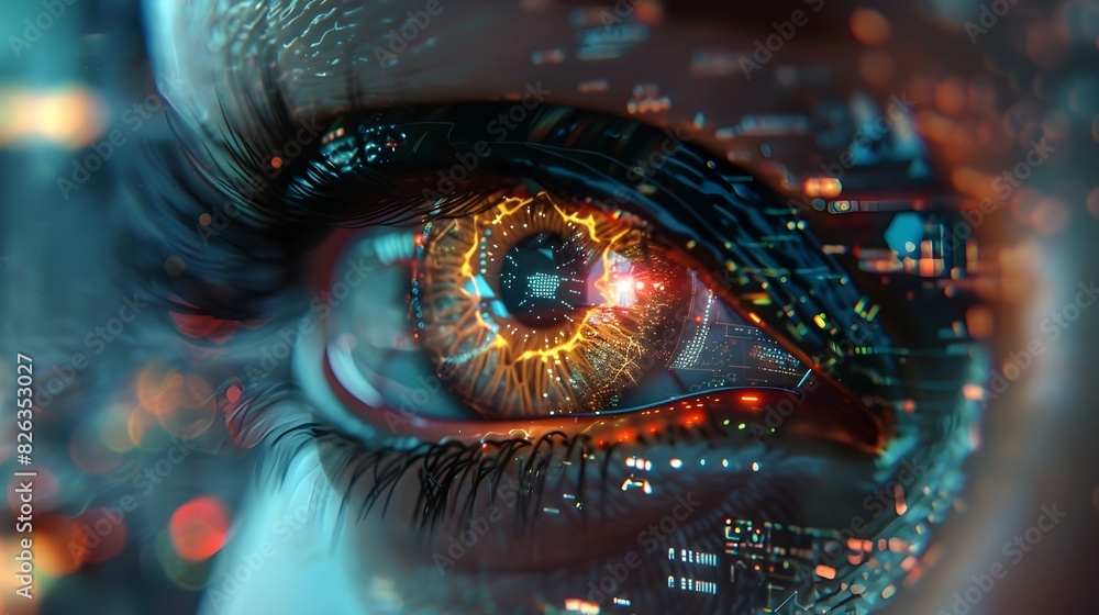 Captivating Macro Shot of Vibrant Alien Like Eye with Intricate Patterns and Mesmerizing Textures Captivating Macro Shot of Vibrant Alien Like Eye with Intricate Patterns and Mesmerizing Textures