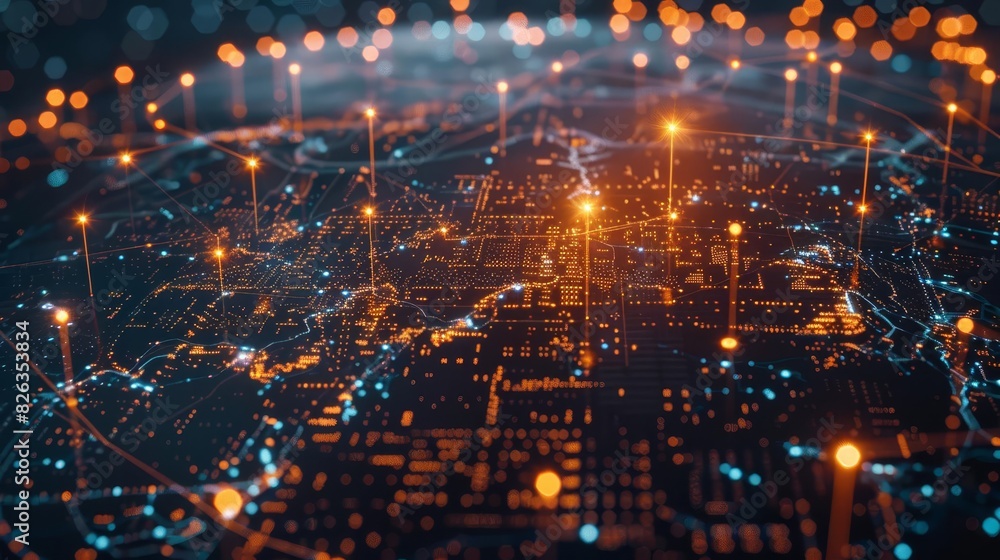 Global network of cryptocurrency transactions visualized as glowing data streams connecting various cities, futuristic and dynamic Global network of cryptocurrency transactions visualized as glowing data streams connecting various cities, futuristic and dynamic