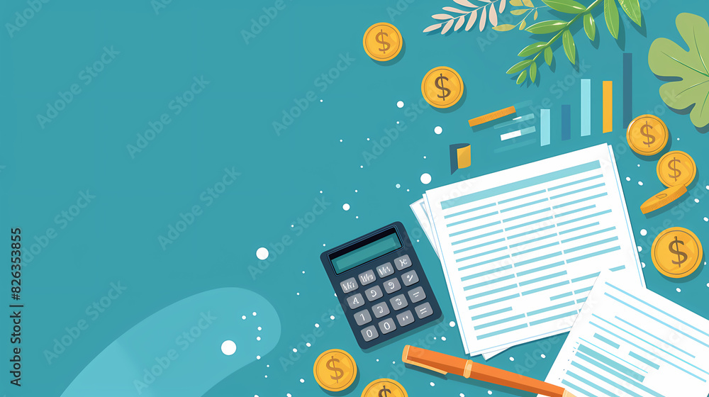 Report documents research vector image,Accounting concept background flat style vector image Report documents research vector image,Accounting concept background flat style vector image
