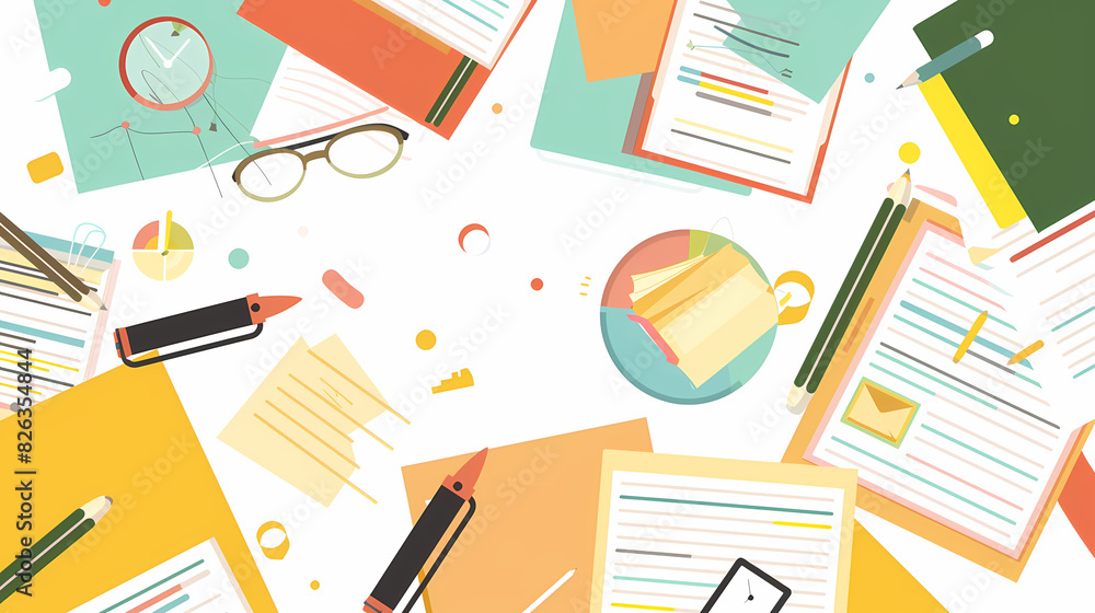 Report documents research vector image,Accounting concept background flat style vector image Report documents research vector image,Accounting concept background flat style vector image