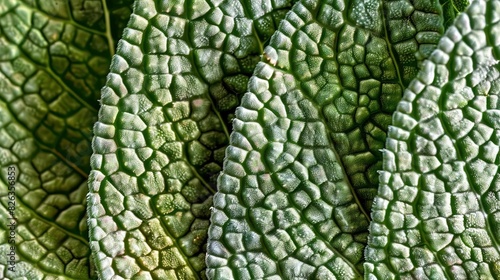   A zoomed-in image of a green plant with numerous tiny white spots on its foliage, surrounded by plants in the backdrop