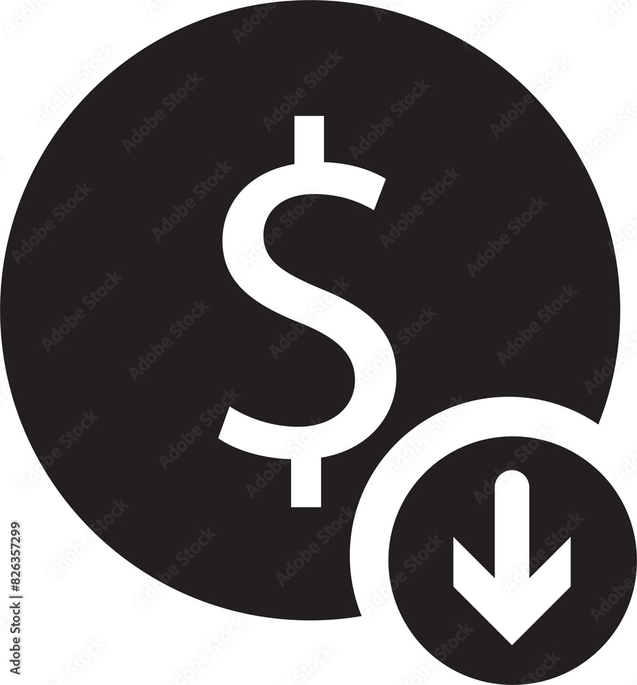 Dollar money currency business simple icon Dollar money currency business simple icon
