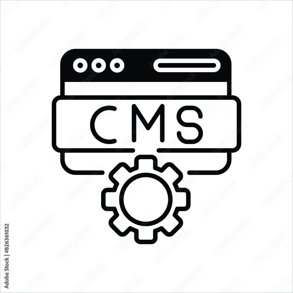 Cms vector icon Cms vector icon