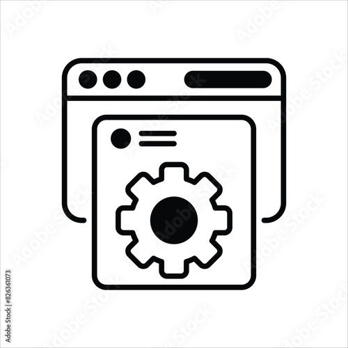 Content Management System  vector icon
