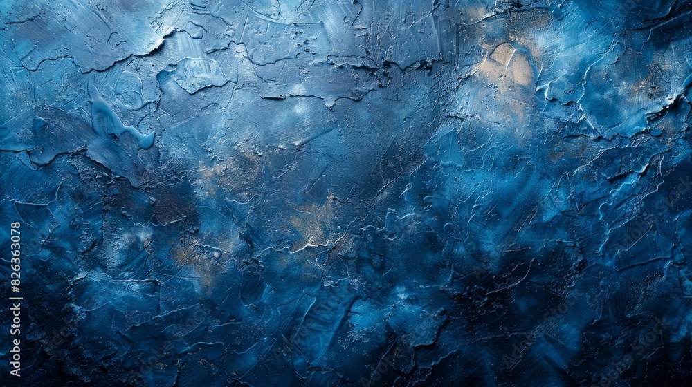 Blue texture decorative Venetian stucco for backgrounds Blue texture decorative Venetian stucco for backgrounds