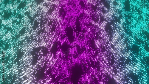 Particle Data Flow. Computer generated 3d render