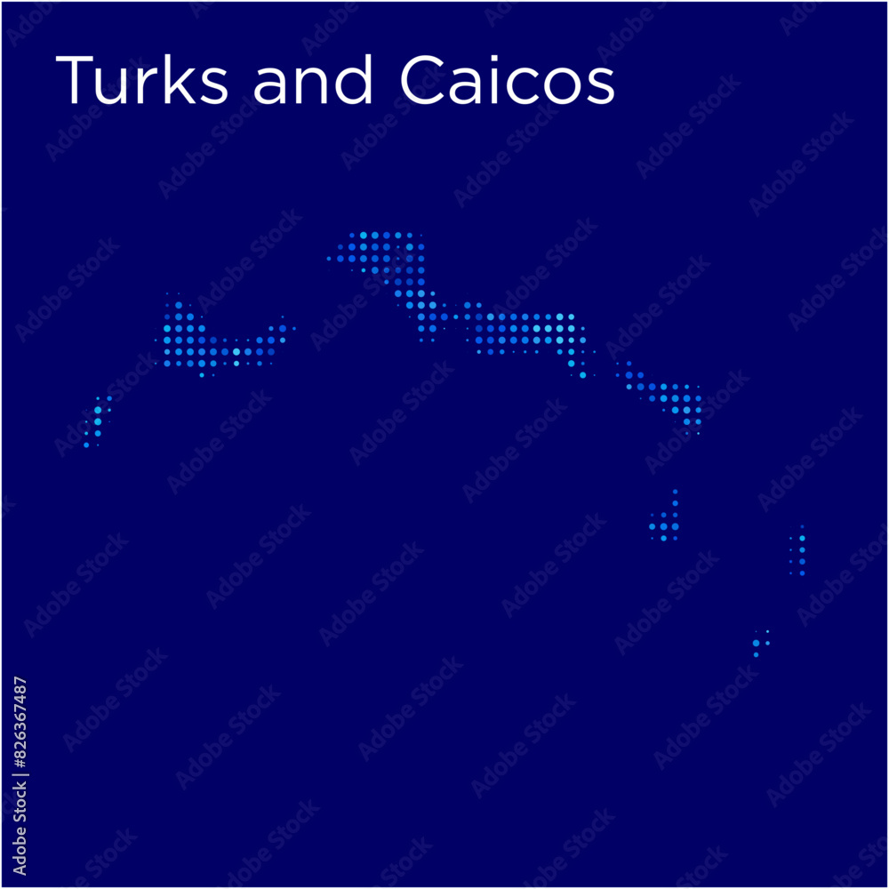 turks and caicos map with blue bg turks and caicos map with blue bg