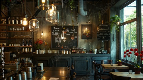 A bar with a variety of bottles neatly displayed on the wall, creating a visually appealing and organized look.
