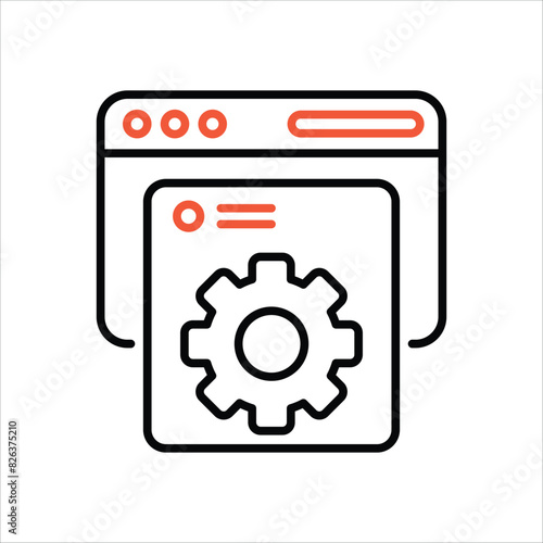 Content Management System  vector icon