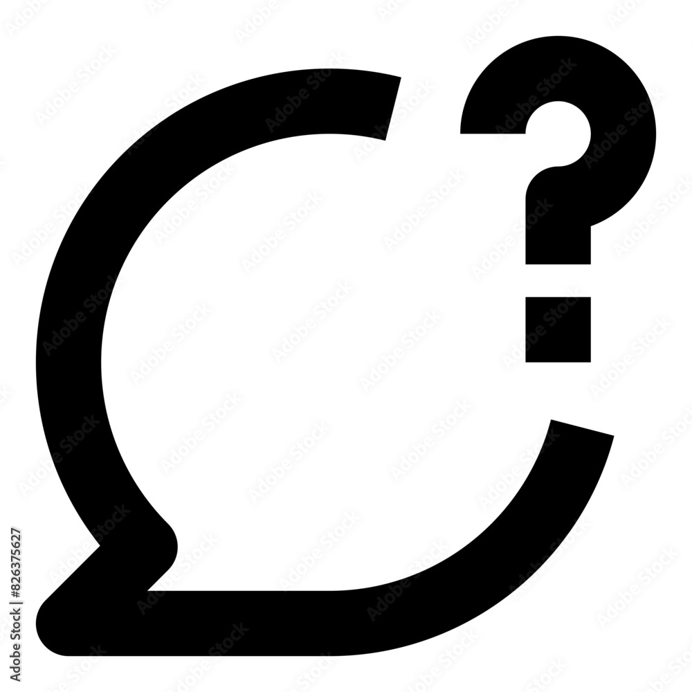 comment question line icon for user interface comment question line icon for user interface