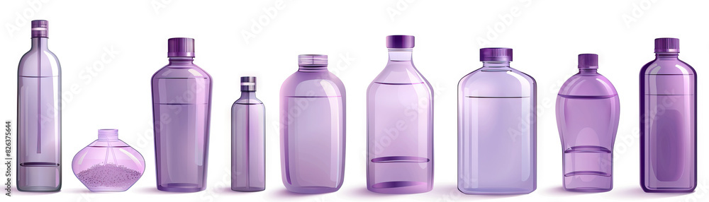 Lavender Plastic Bottles: Rare but used for some cosmetic and personal care products, lavender bottles can be recycled into new Lavender Plastic Bottles: Rare but used for some cosmetic and personal care products, lavender bottles can be recycled into new